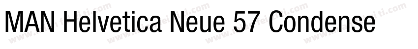 MAN Helvetica Neue 57 Condensed字体转换